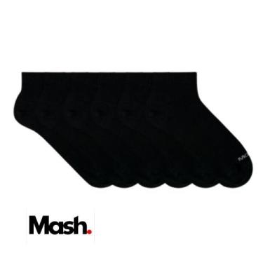 Imagem de Kit 12 Pares De Meias Masculina Mash De Algodão Básicas Cano Médio Lis