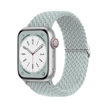 Imagem de Pulseira De Elástico Trançado Solo Loop Para Apple Watch De 45mm 44mm 