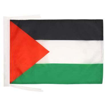 Imagem de AZ FLAG Cabos da bandeira da Palestina 45.7 cm x 12'' - Bandeiras palestinas PEQUENAS 30 x 45 cm - Banner 45.7x30.5 cm