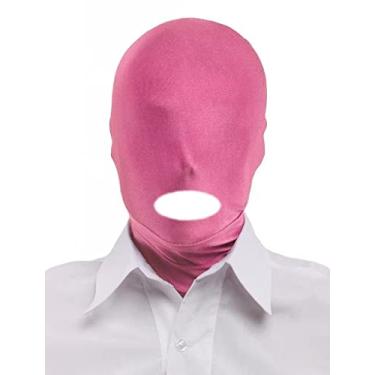 Imagem de Howriis Máscaras de capuz unissex Zentai com furos na boca de elastano