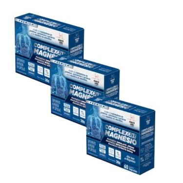 Imagem de Kit Com 3 Complex Magnésio 3 Em 1 Health Labs – 60 Cápsulas Cada - Magnésio Dimalato, Treonato E Quelato