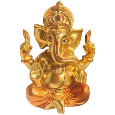 Imagem de Yahu Lando Estátua do Senhor do Deus Indiano Ganesha, Estátua de Elefante Hindu Ganpati, Esculturas de Buda Ídolo Ganpati, Presente Hindu, Templo Doméstico, Meditação Mandir, Decoração de Sala de Ioga