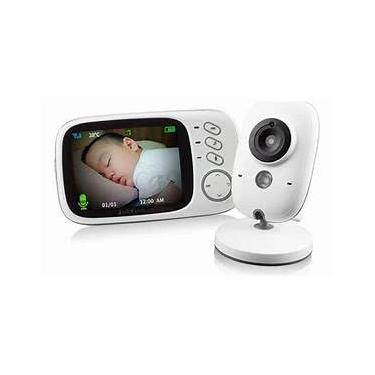 Imagem de VB603 Babá Eletrônica com Monitor LCD 3,2 Polegadas, Visão Noturna, Comunicação Bidirecional, Monitoramento de Temperatura, Alcance 250m, Branco, 8x10x15cm