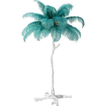 Imagem de 170 Natural Ostrich Feather Floor Lamp Moderno Luxo Feather Standing Lamp Com Pedal Switch E Corpo De Lâmpada De Prata Lâmpadas Altas Para Quartos E Sala De Estar, Red