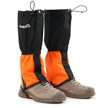 Imagem de goooutside Polainas de caminhada à prova d'água, polainas para botas de neve ao ar livre (laranja, G)