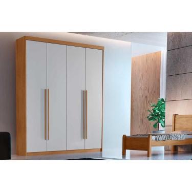 Imagem de Guarda Roupa 4 Portas E 2 Gavetas Naturale-off White - Rufato