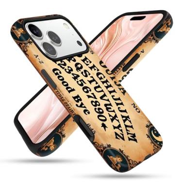 Imagem de FGDRFGRW Capa projetada para iPhone 17 Pro Max, 2 camadas TPU + PC, capa protetora à prova de choque – Ouija Board