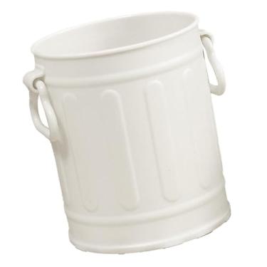 Imagem de Domary Suporte para Marcador de Aparência de Metal, Porta-canetas Bonito de Grande Capacidade, Recipiente de Lápis Portátil e Durável para Escritório Escolar Em Casa, Imitando Metal Com (Branco)