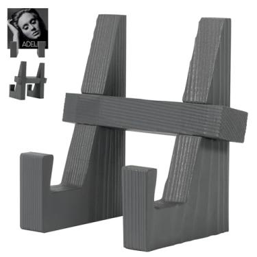 Imagem de DEBETOOL Suporte de disco de vinil Now Playing – Suporte de exibição de placa de madeira para discos, comporta capas de álbuns, livros e arte, acessórios de disco de vinil de decoração moderna para