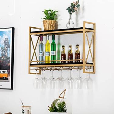 Imagem de Prateleira de teto pendurada na parede rack de vinho loft estilo industrial rack de vinho de ferro forjado, armário de vinho criativo montado na parede, prateleiras para pendurar na parede, ornamentos