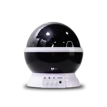 Imagem de Luminária Abajur Projetora Galáxia Giratória Estrela Criança - Ketchup