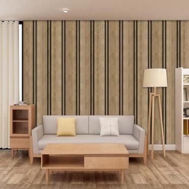 Imagem de Papel De Parede Efeito Ripa Amendola Lavável Natural Adesivo - LRP