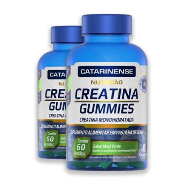 Imagem de Kit 2 Creatina Gummies Monohidratada Catarinense 60 Gomas, maçã verde