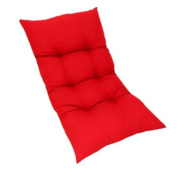Imagem de Colchonete 120X60 cm Dobrável Enrolável Decorativo Almofada sofá(Vermelho)