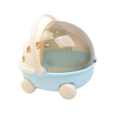 Imagem de MotiveTech Gaiola de transporte aquecida para pássaros, com janela transparente, ideal para viagens com papagaios e agapornis. quente para viagens de, Azul