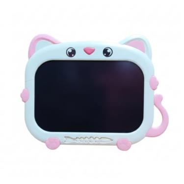 Imagem de Lousa Mágica Tablet Infantil Gatinho Tela Colorida Educativa LCD 12" Desenho e Escrita Premium