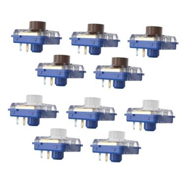 Imagem de Ysyqkn Conjunto de 10 Switches Mecânicos Silenciosos de Baixo para Teclado, Leves E Ideais para Jogos, Proporcionando Uma Experiência de Digitação Sil
