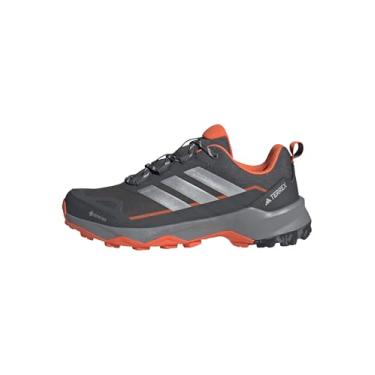 Imagem de adidas Tênis de caminhada masculino Terrex Skychaser Ax5 Gore-tex, Cinza/prata metálico/laranja semiimpacto, 41
