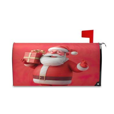 Imagem de SEHANY Capas de caixa de correio magnéticas tamanho padrão 45,7 x 50,7 cm, Natal, Papai Noel, caixa de correio decorativa, capa para caixa de correio para jardim ao ar livre e quintal