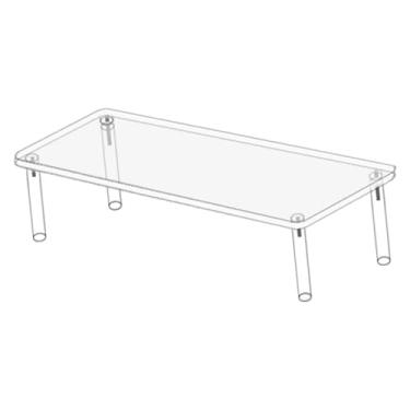 Imagem de Esquirla Expositor de acrílico transparente para figuras, brinquedos e cosméticos.