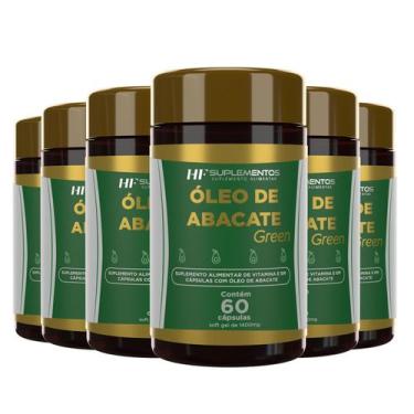 Imagem de 6x OLEO DE ABACATE COM VITAMINAS 1000MG 60 CAPS HF SUPLEMENTS