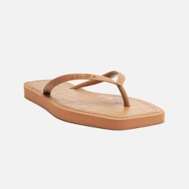 Imagem de CHINELO SQUARE PALMILHA CROCO BRIZZA AREZZO-Feminino