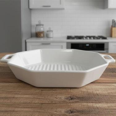 Imagem de Travessa Hexagonal Assadeira Petisqueira Servir De 27x17cm - Gici Home