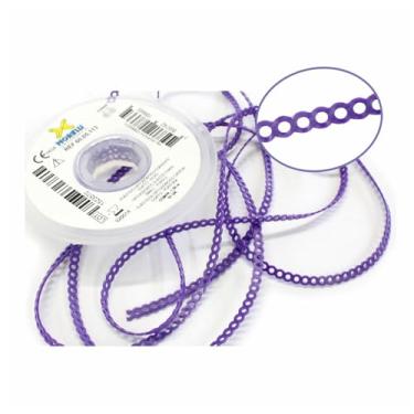 Imagem de Elástico Borrachinha Aparelho Ortodôntico Corrente Curto 1.5 metros