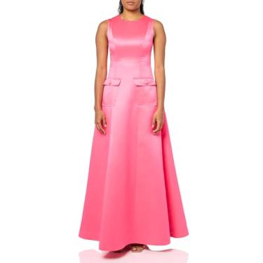 Imagem de Trina Turk Vestido maxi de cetim feminino, Pink Paradise, 38