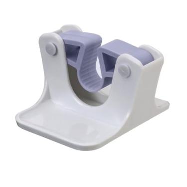 Imagem de 1 pacote – Organizador de parede com suporte de vassoura e esfregão para ferramentas de limpeza, pendurar sem danos, serve para alças padrão