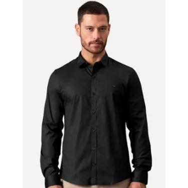 Imagem de Camisa Calvin Klein Jeans Slim Fit New CKJ Logo Preta-Masculino