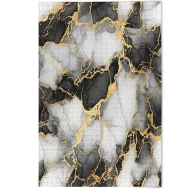 Imagem de Arte em ouro branco preto 500 peças quebra-cabeças para adultos quebra-cabeça engraçado legal grande animal arte colorida, 500 peças, 52 x 37,8 cm