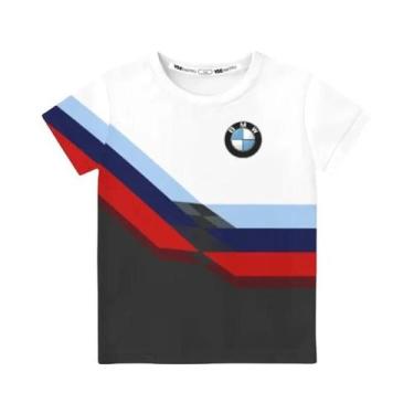 Imagem de Camiseta Masculina BMW De Verão Com Manga Curta, Estilo Esportivo Raci