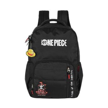 Imagem de Mochila One Piece Costas Passeio Viagem Meninos Teen Escolar, Preto