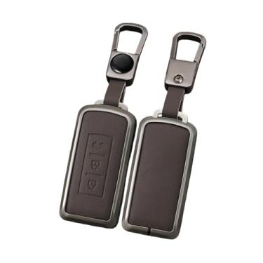 Imagem de Capa de couro para chave remota de carro compatível com Mitsubishi ASX LANCER Pajero Sport Outlander Eclipse Cross Chaveiro Capa completa Acessórios(Style2)