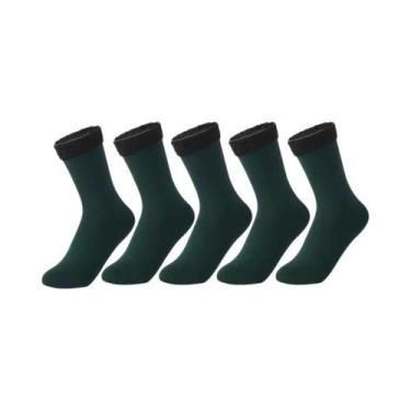 Imagem de Meias De Inverno De Veludo Espesso Para Mulheres E Homens, Meias Térmi