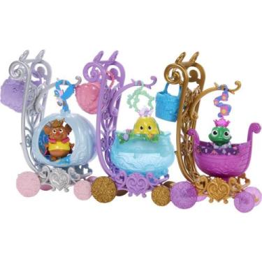 Imagem de Boneca Disney Princesa Carrinho de Animais com Acessórios e Rodinhas
