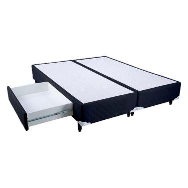 Imagem de Cama Box King Size com Gaveta Mega Colchões Black - 193x203