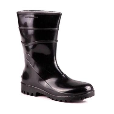 Imagem de Bota Bracol PVC Flex Cano Curto Sem Forro CA 37456 Preto, 44