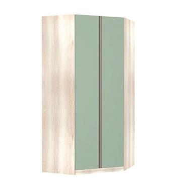 Imagem de Guarda-Roupa Modulado Canto Closet 2 Portas 1 Cabideiro 7 Prateleiras Luciane Móveis