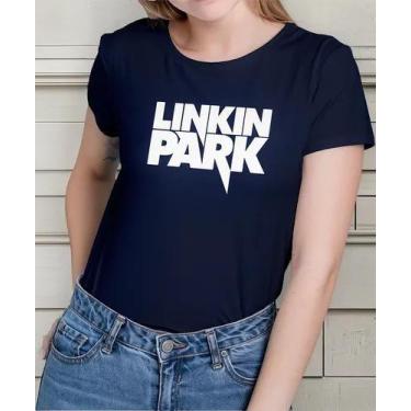 Imagem de Camiseta Camisa Adulto Feminina Masculina Algodão Banda de Rock Linkin