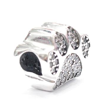 Imagem de Berloque Mundo Briller Separador Patinha Prata