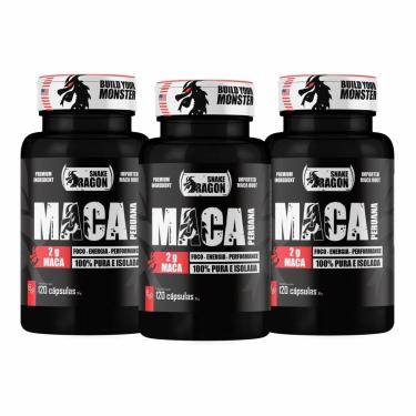 Imagem de Kit 3x Raiz Peruana Snake Dragon 120 Cápsulas Suplemento Alimentar em Cápsulas-Unissex