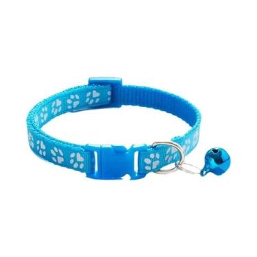 Imagem de Coleira De Sino Multicolorida Para Gatos, Colar De Corda Com Estampa D