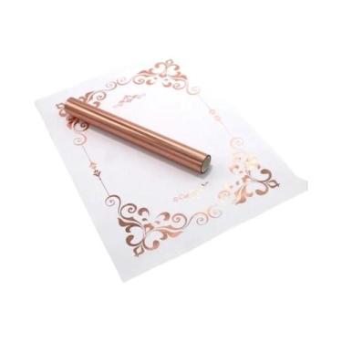 Imagem de Folha Reativa Ao Calor Para Toner 5Mx19.3CM Para Artesanato DIY, Impre