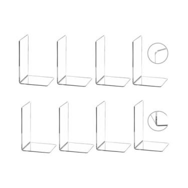 Imagem de Suportes De Livros Em Acrílico Transparente, Organizador De Mesa Resis