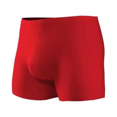 Imagem de Cuecas Boxer Masculinas 3-Pack Em Seda Gelada 3D Moldadas Sem Costura 