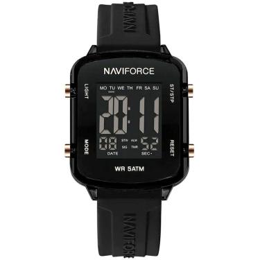 Imagem de Relógio Unissex Digital Esportivo á Prova D´agua Pulseria Silicone Tela Display Lcd Casual Preto