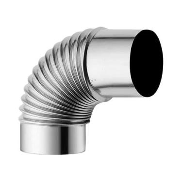 Imagem de Cotovelo De Aço Inoxidável 90 Graus Para Chaminé, Tubo De Chaminé Mult