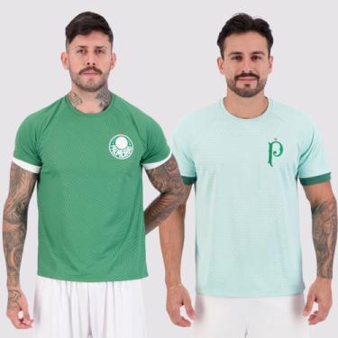 Imagem de Kit 2 Camisas Palmeiras Stream e Dots Verde - Betel, P